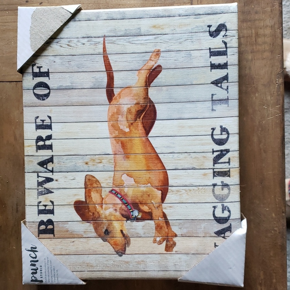 Canvas dog picture